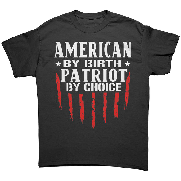 American By Birth Patriot By Choise White Print