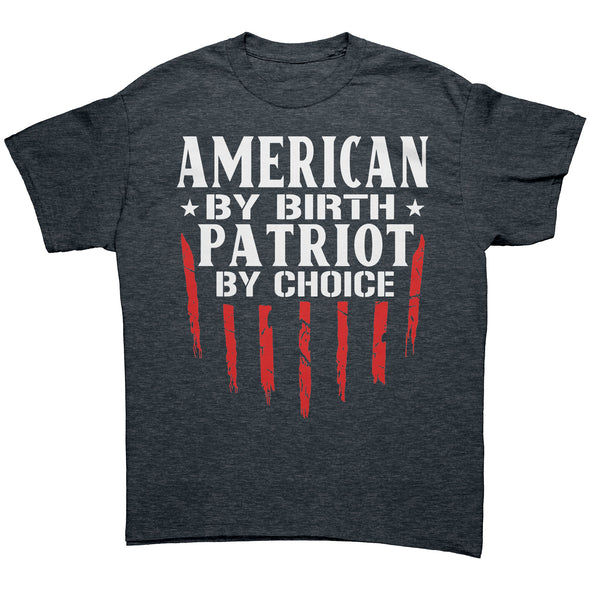 American By Birth Patriot By Choise White Print
