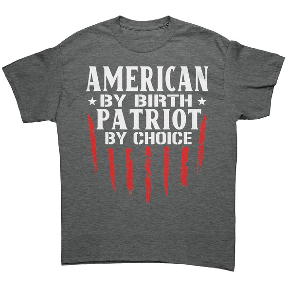 American By Birth Patriot By Choise White Print