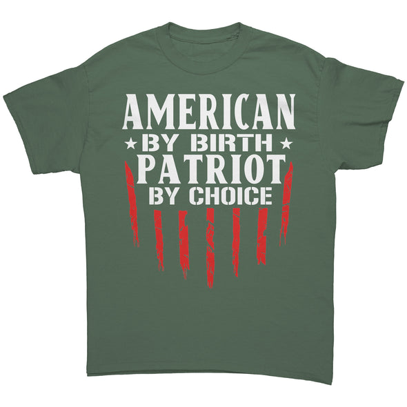 American By Birth Patriot By Choise White Print