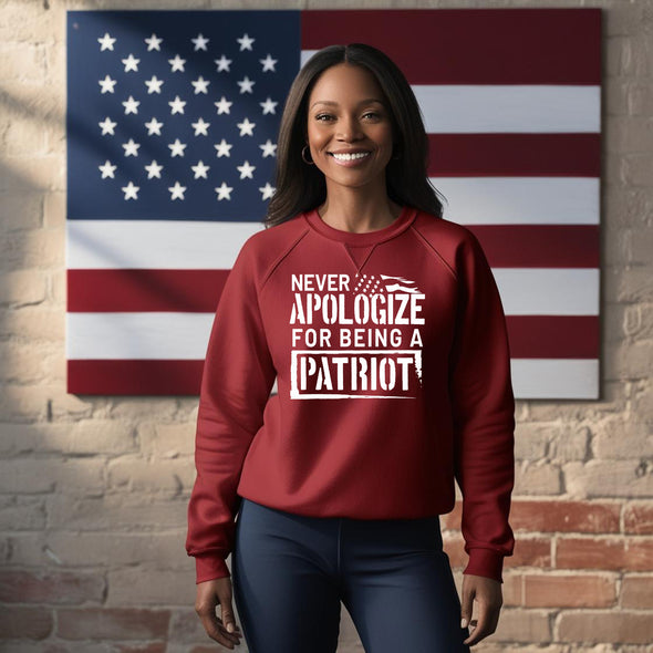 Never Apologize For Being A Patriot Hoodie