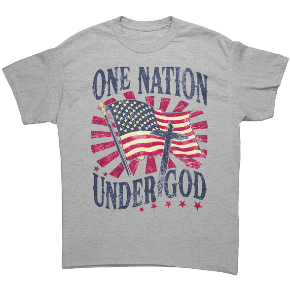 One Nation Under God Patriotic Tee Shirt