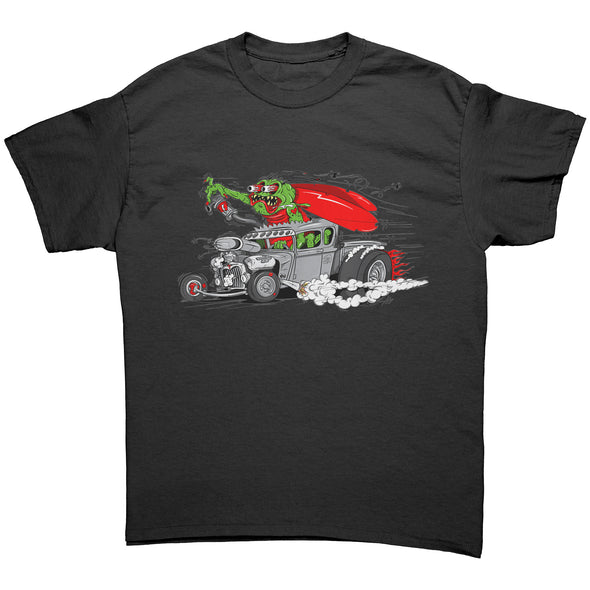 Rat Rod With Green Monster Tee Shirt