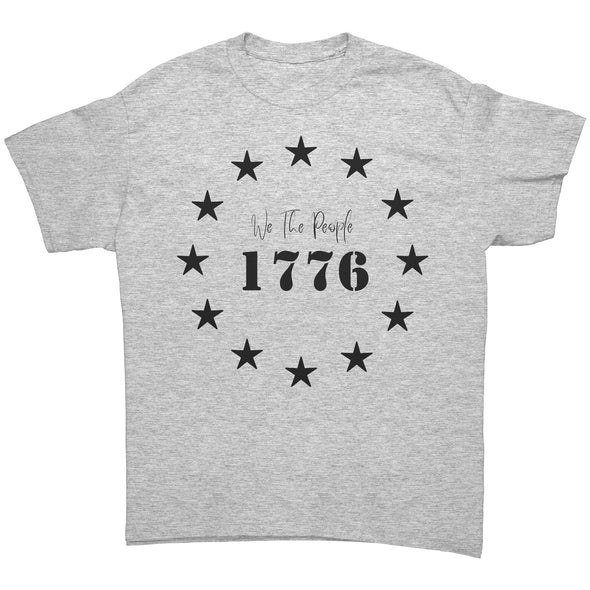 We The People 1776 Stars Tee Shirt Black Print