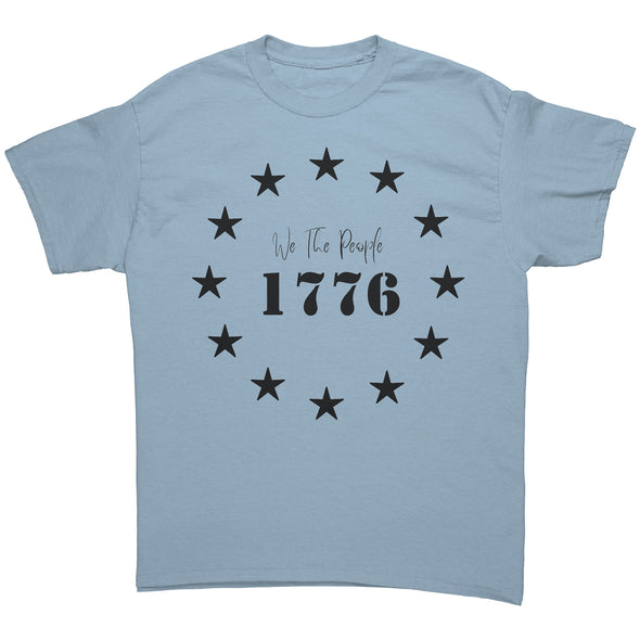 We The People 1776 Stars Tee Shirt Black Print