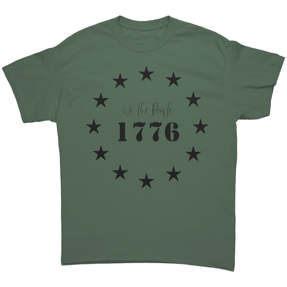 We The People 1776 Stars Tee Shirt Black Print