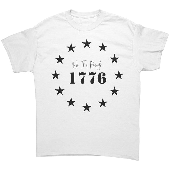 We The People 1776 Stars Tee Shirt Black Print